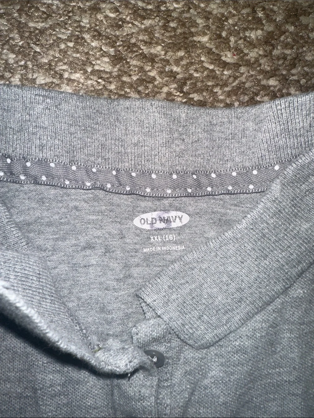 Old Navy Gray Girls' Short-Sleeve Polo Top